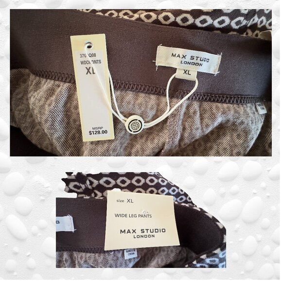 Max Studio London Wide Leg Knit Pants – Size XL – NWT - Picture 2 of 4